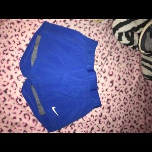 blue nike shorts